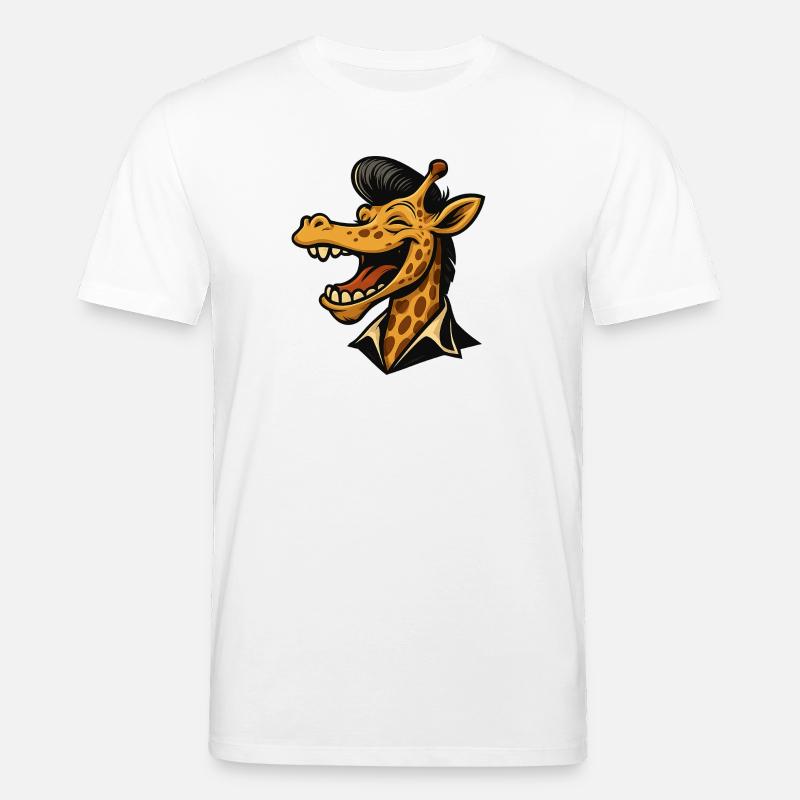 Stretch with Style – Coole Giraffe - Stanley/Stella Unisex Bio-T-Shirt CREATOR  - Weiß