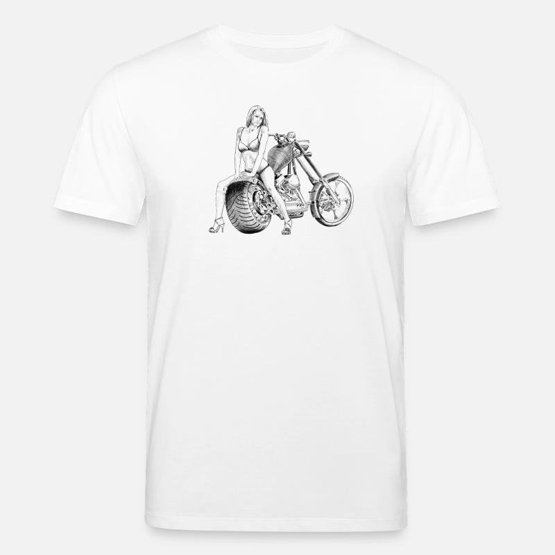 Bikini am Chopper - Stanley/Stella Unisex Bio-T-Shirt CREATOR  - Weiß