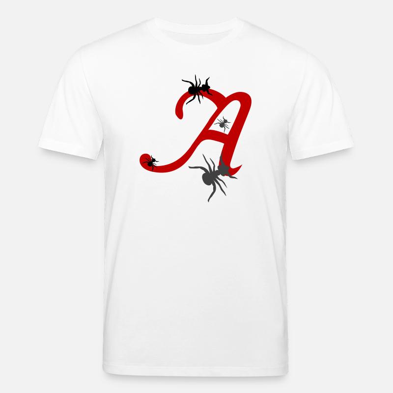Lettre A Initiale - T-shirt bio CREATOR Stanley/Stella Unisexe - blanc