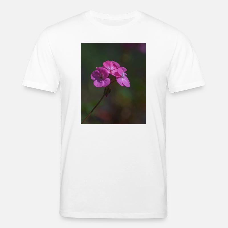rosa Blumen - Stanley/Stella Unisex Bio-T-Shirt CREATOR  - Weiß