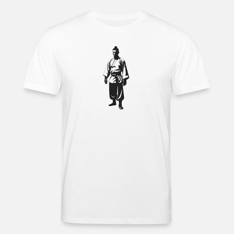 Shaolin Mönch - Cooles Silhouetten-Logo - Stanley/Stella Unisex Bio-T-Shirt CREATOR  - Weiß