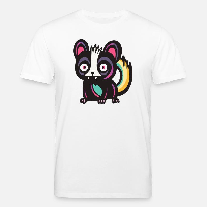 Stinktier Halloween Comic Lustig - Stanley/Stella Unisex Bio-T-Shirt CREATOR  - Weiß