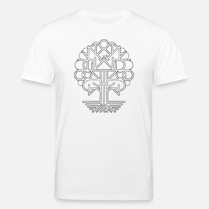 Geometrischer Lebensbaum | Modernes Logo Design - Stanley/Stella Unisex Bio-T-Shirt CREATOR  - Weiß
