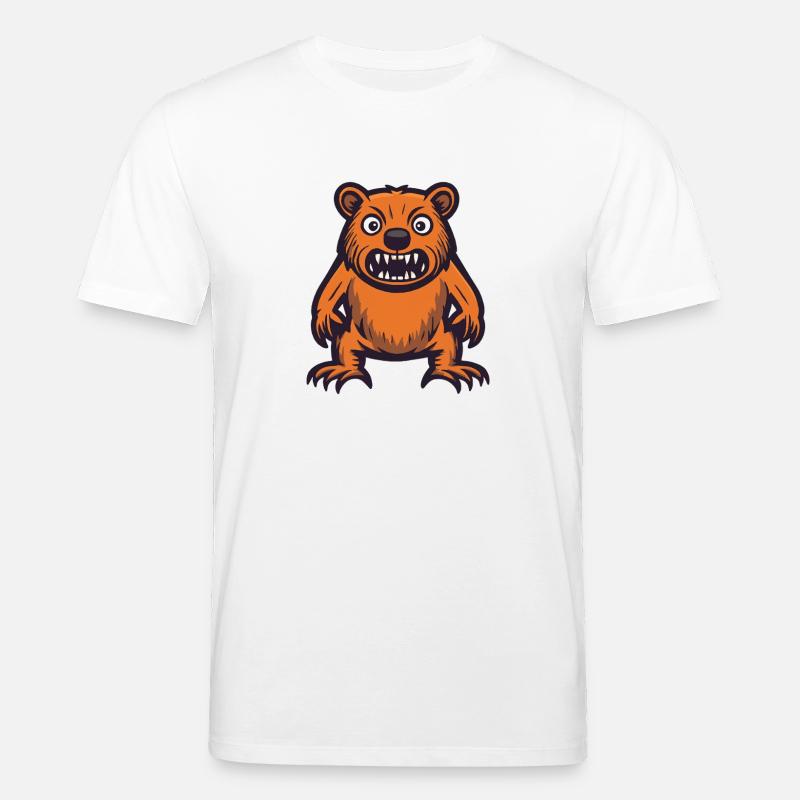 Biber Halloween Comic Lustig - Stanley/Stella Unisex Bio-T-Shirt CREATOR  - Weiß