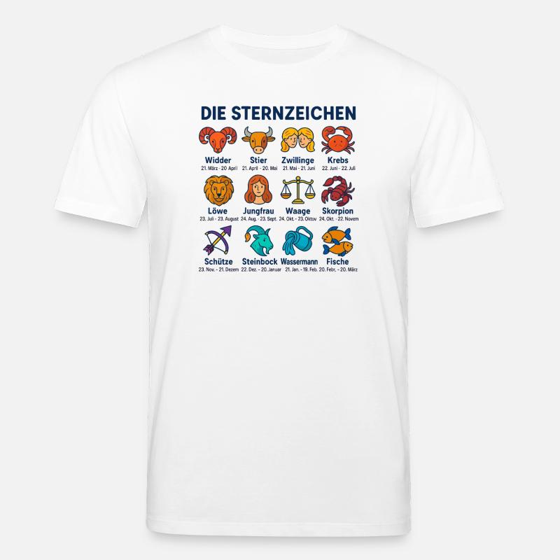 Die Sternzeichen - Stanley/Stella Unisex Bio-T-Shirt CREATOR  - Weiß