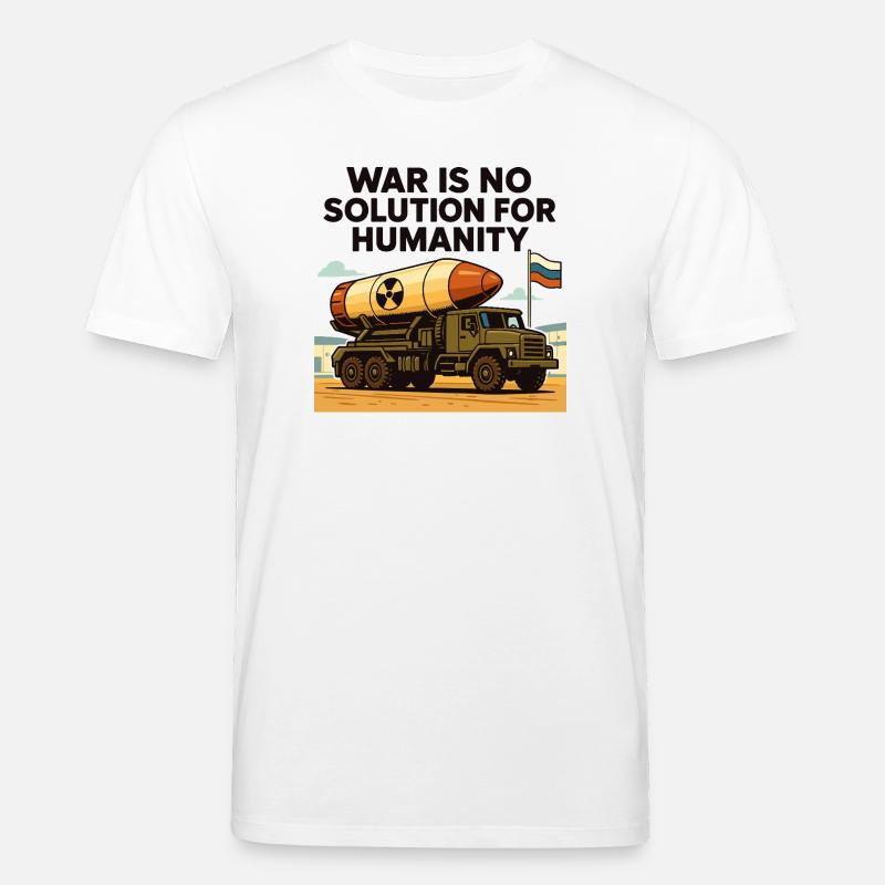 La guerre n’est pas une solution - T-shirt bio CREATOR Stanley/Stella Unisexe - blanc