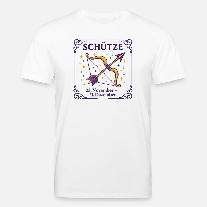 Sternzeichen Schütze - Stanley/Stella Unisex Bio-T-Shirt CREATOR  - Weiß