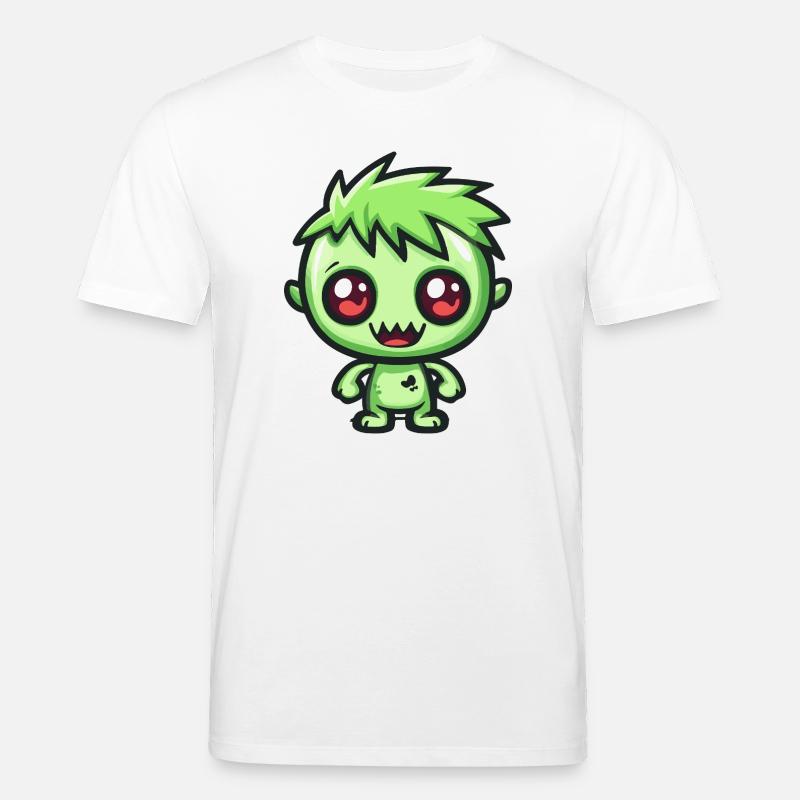 Zombie Halloween Gruselig Comic - Stanley/Stella Unisex Bio-T-Shirt CREATOR  - Weiß