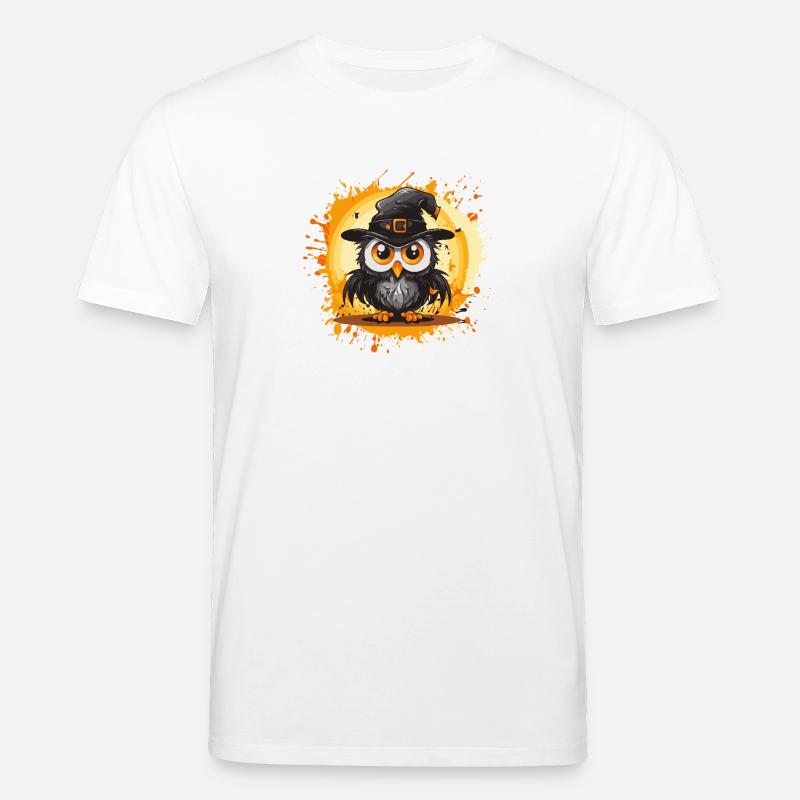 Noctambule Sorcier Halloween - T-shirt bio CREATOR Stanley/Stella Unisexe - blanc