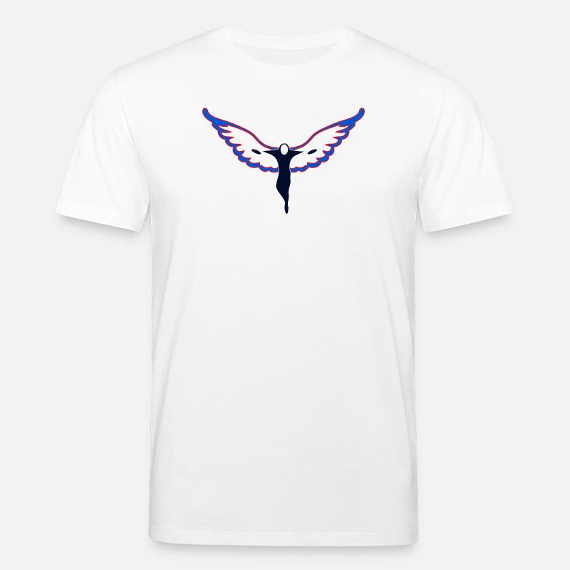 Silhouette de héros de l’aile - T-shirt bio CREATOR Stanley/Stella Unisexe - blanc