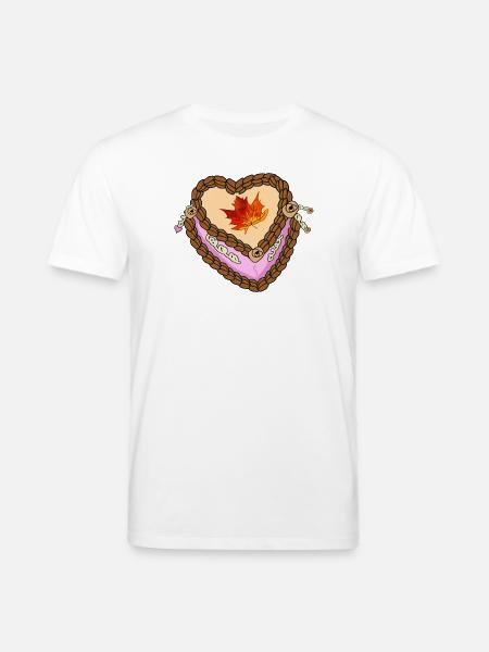 Herbst Cremeals Herz süsses  - Stanley/Stella Unisex Bio-T-Shirt CREATOR  - Weiß