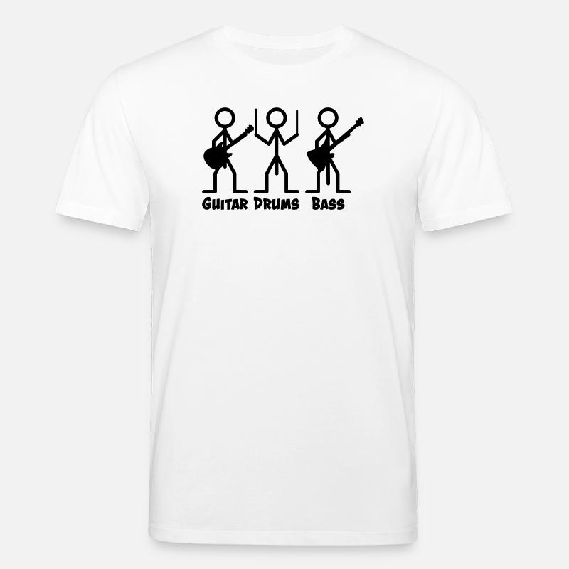 Der Bassist hat den längsten Pimmel - Stanley/Stella Unisex Bio-T-Shirt CREATOR  - Weiß