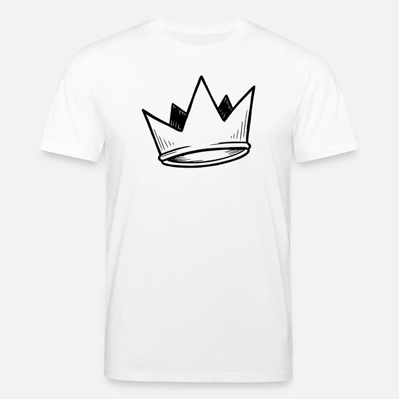 Krone Vektor | Doodle Look - Stanley/Stella Unisex Bio-T-Shirt CREATOR - Weiß