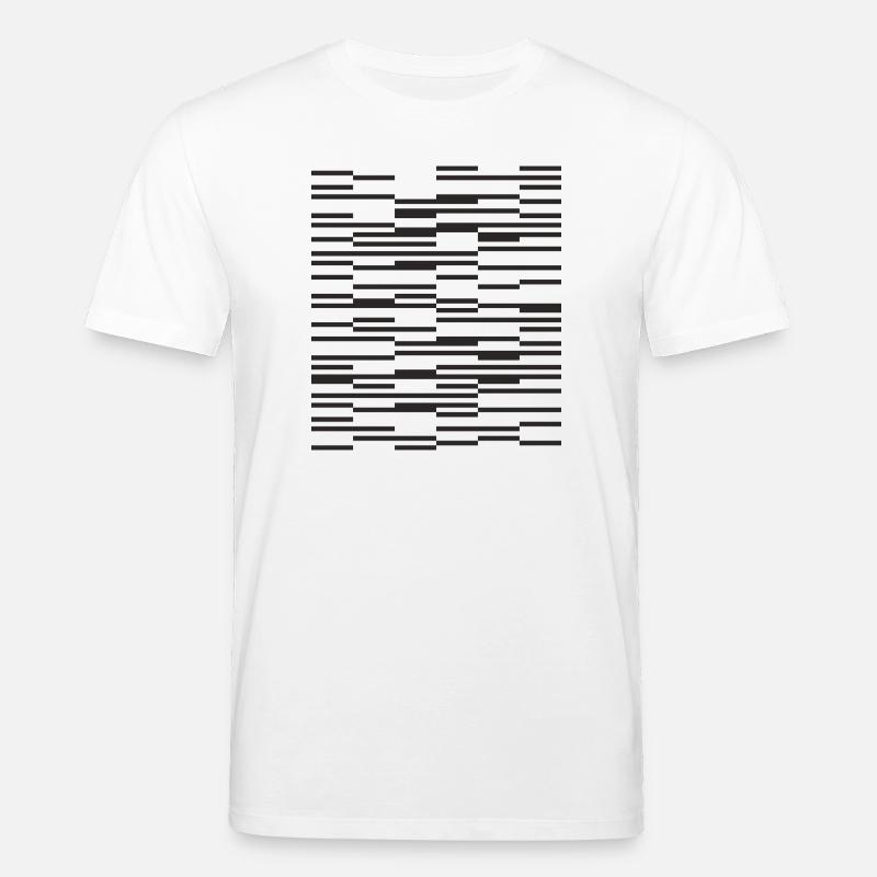 Liniendesign Minimalistischer Barcode - Stanley/Stella Unisex Bio-T-Shirt CREATOR  - Weiß