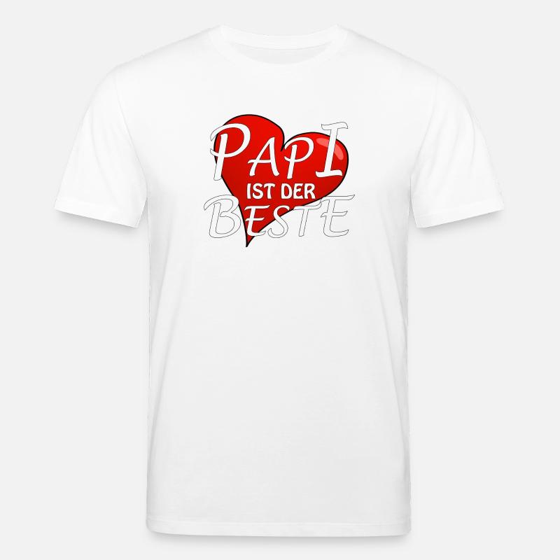 PAPI IST DER BESTE - Stanley/Stella Unisex Bio-T-Shirt CREATOR  - Weiß