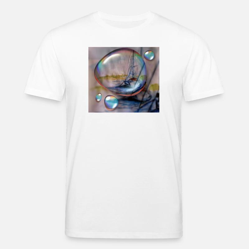 Rêve de navigation dans le brouillard - T-shirt bio CREATOR Stanley/Stella Unisexe - blanc