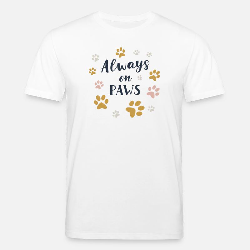 Immer auf den Pfoten - Stanley/Stella Unisex Bio-T-Shirt CREATOR  - Weiß