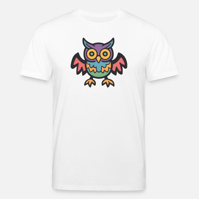 Eule Halloween Zombie - Stanley/Stella Unisex Bio-T-Shirt CREATOR  - Weiß
