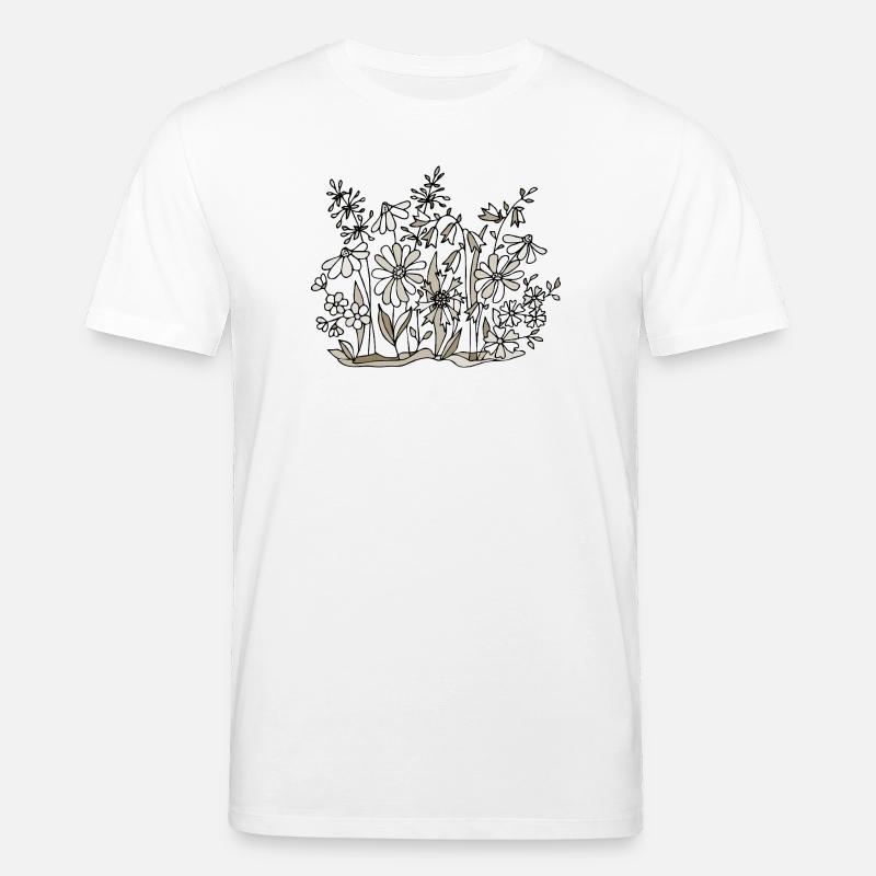 Blumen - Stanley/Stella Unisex Bio-T-Shirt CREATOR  - Weiß
