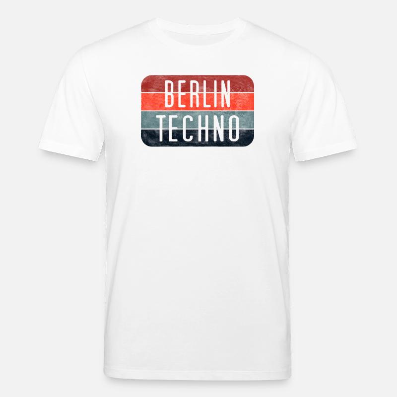 Berlin Techno Text - Stanley/Stella Unisex Bio-T-Shirt CREATOR  - Weiß