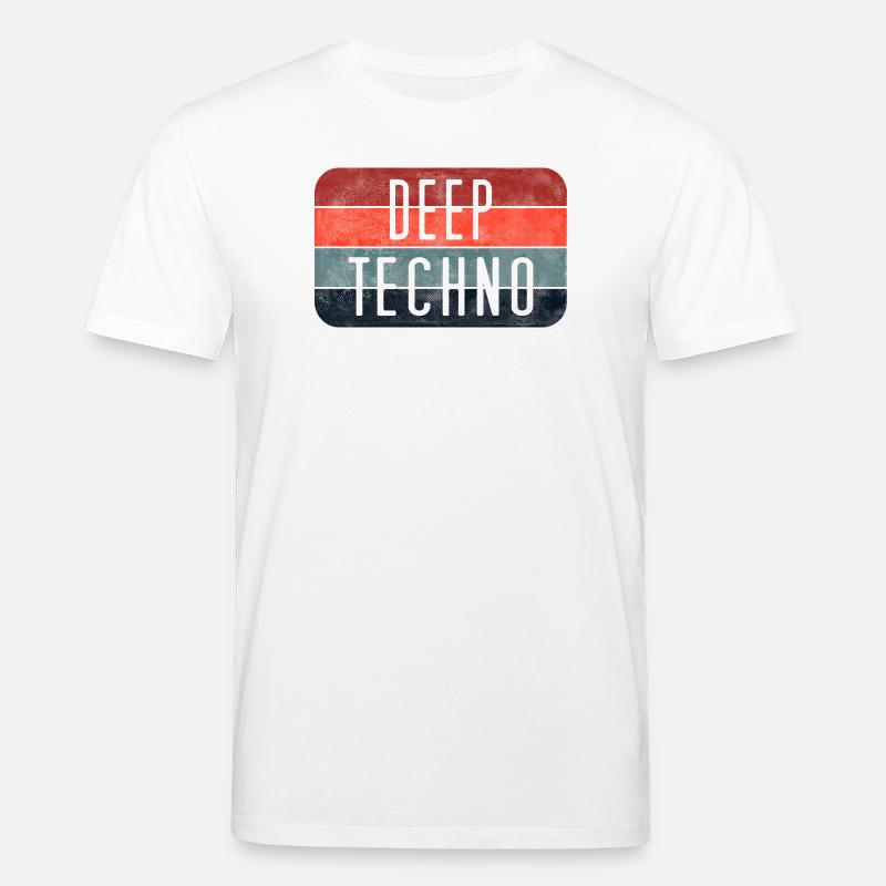 Deep Techno Gradient Stripes - Stanley/Stella CREATOR Unisex Organic T-Shirt - white