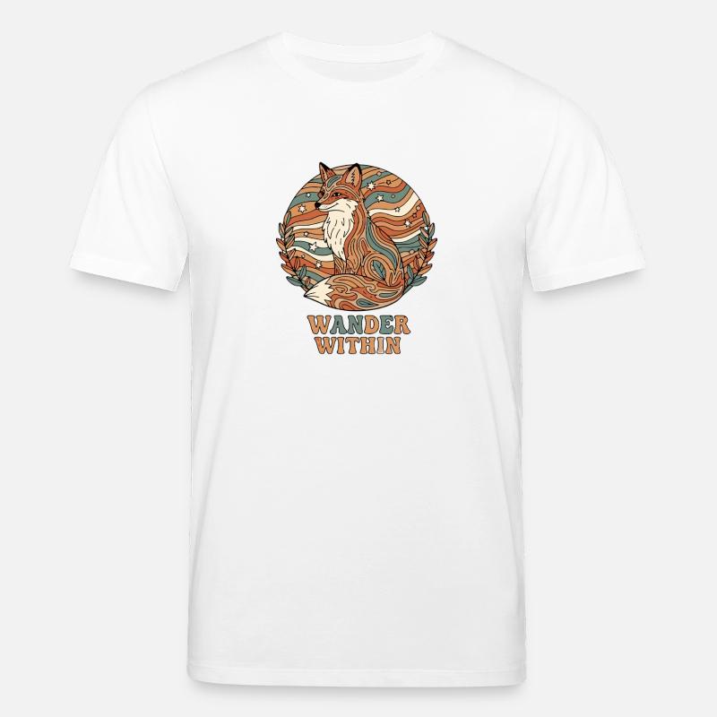 Psychedelisch Retro – Wander Within - Stanley/Stella Unisex Bio-T-Shirt CREATOR  - Weiß