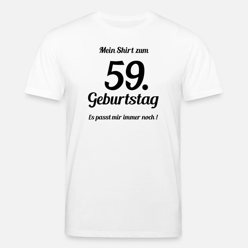 Passt seit 59 - Stanley/Stella Unisex Bio-T-Shirt CREATOR  - Weiß