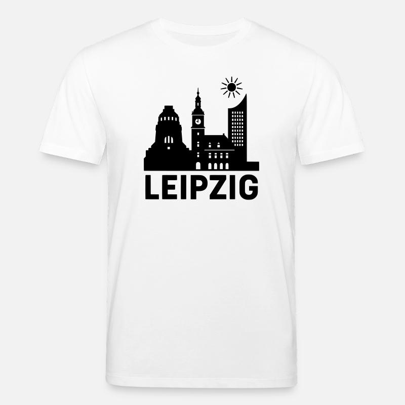 leipzig silhouette - Stanley/Stella Unisex Bio-T-Shirt CREATOR  - Weiß