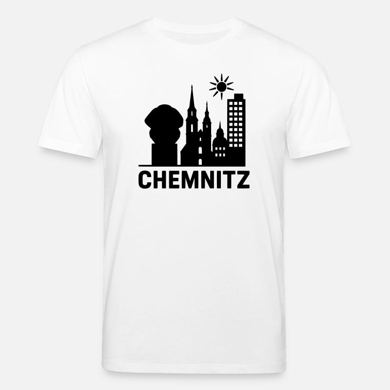 Silhouette de l’emprise de Chemnitz - T-shirt bio CREATOR Stanley/Stella Unisexe - blanc
