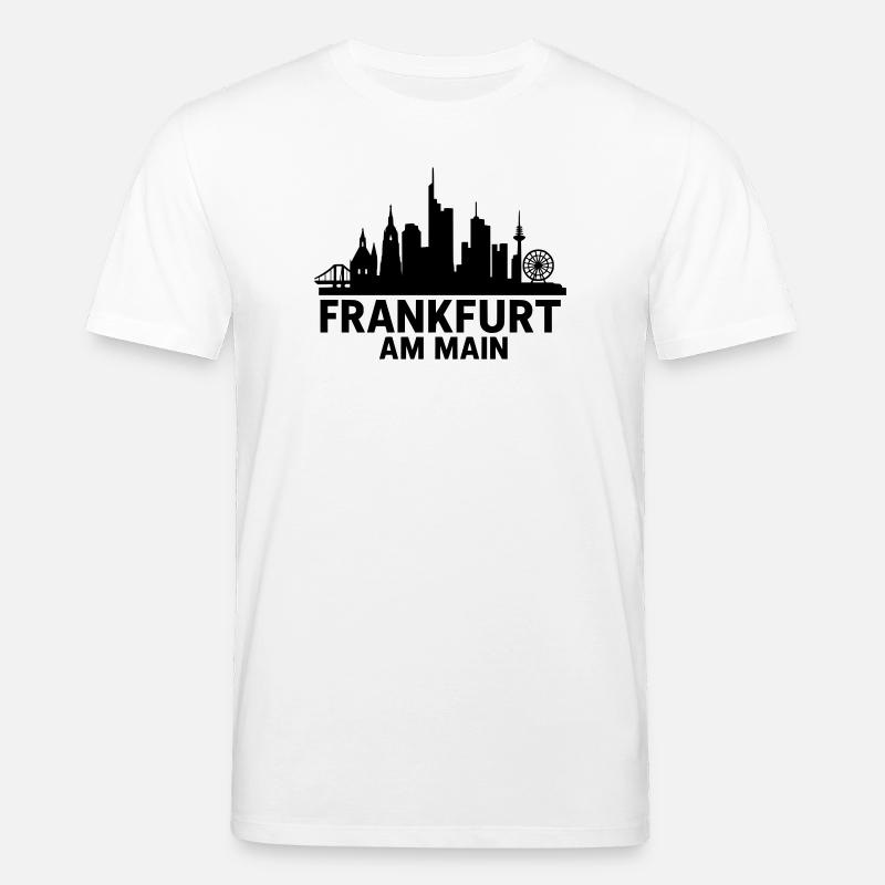 Frankfurt am Main Silhouette - Stanley/Stella CREATOR Unisex Organic T-Shirt - white