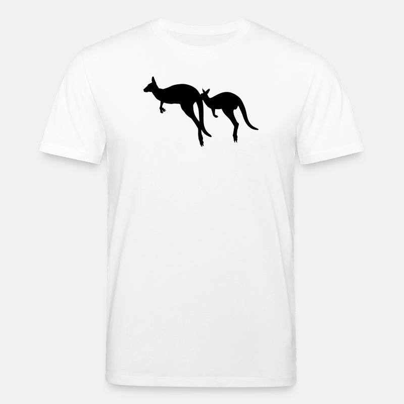 Känguru - Stanley/Stella Unisex Bio-T-Shirt CREATOR  - Weiß