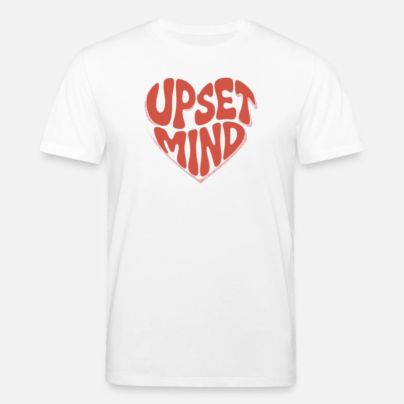 Upset Mind – Retro Herz Design - Stanley/Stella Unisex Bio-T-Shirt CREATOR  - Weiß
