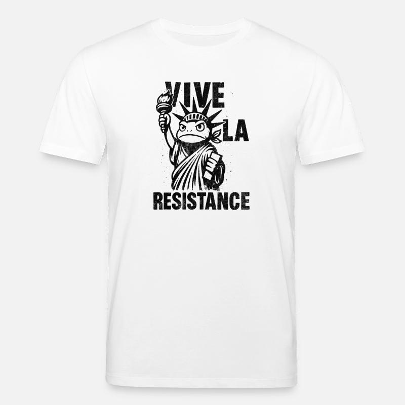 Vive La Resistance Silhouette Tee - Stanley/Stella Unisex Bio-T-Shirt CREATOR  - Weiß