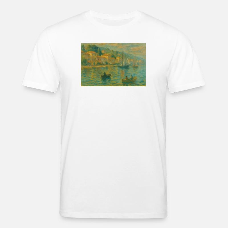 Harbour impression evening light - Stanley/Stella CREATOR Unisex Organic T-Shirt - white