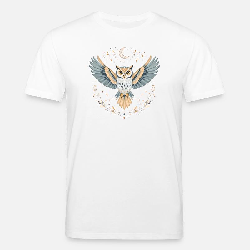 Boho Eule - Stanley/Stella Unisex Bio-T-Shirt CREATOR  - Weiß