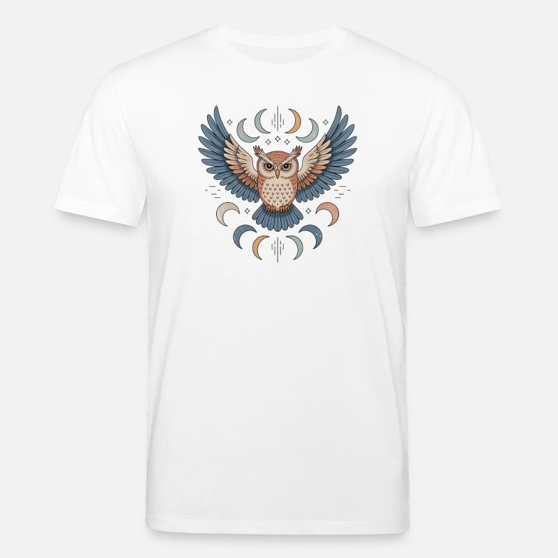 Boho Eule - Stanley/Stella Unisex Bio-T-Shirt CREATOR  - Weiß