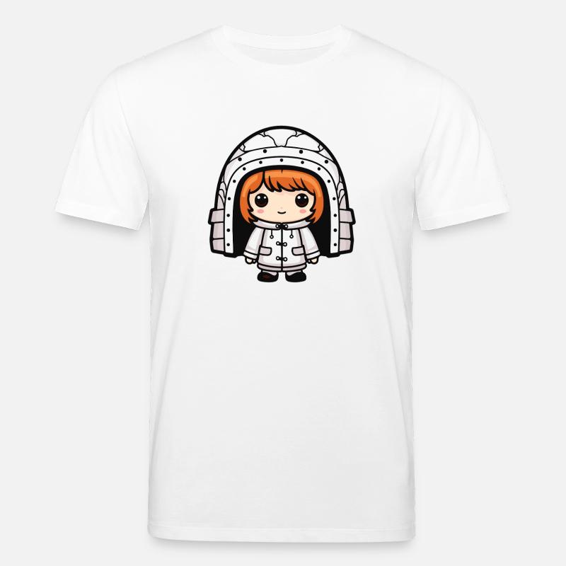 Winter Eskimo Iglu Comic - Stanley/Stella Unisex Bio-T-Shirt CREATOR  - Weiß