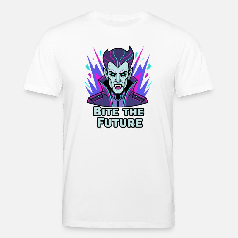 Bite the Future: Neon Vampire - Stanley/Stella Unisex Bio-T-Shirt CREATOR  - Weiß