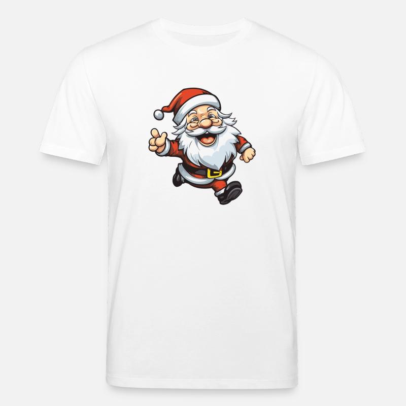 Weihnachtsmann Illustration Weihnachten - Stanley/Stella Unisex Bio-T-Shirt CREATOR - Weiß