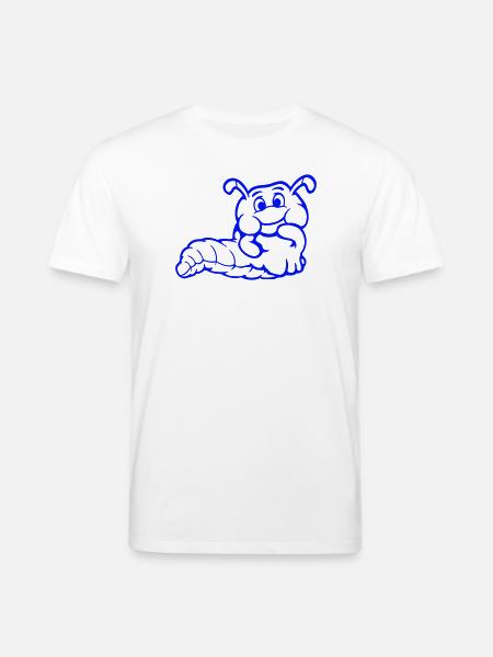Chenille Ver Timide Amicale Curieux - T-shirt bio CREATOR Stanley/Stella Unisexe - blanc