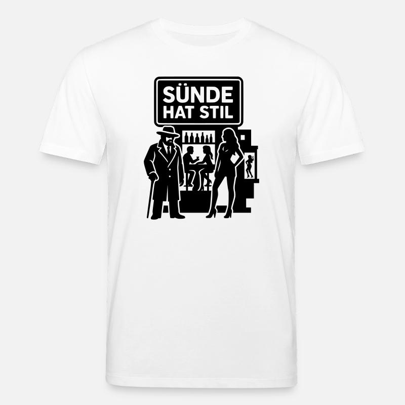Sünde Hat Stil Ausgehen Nachtleben - Stanley/Stella Unisex Bio-T-Shirt CREATOR  - Weiß