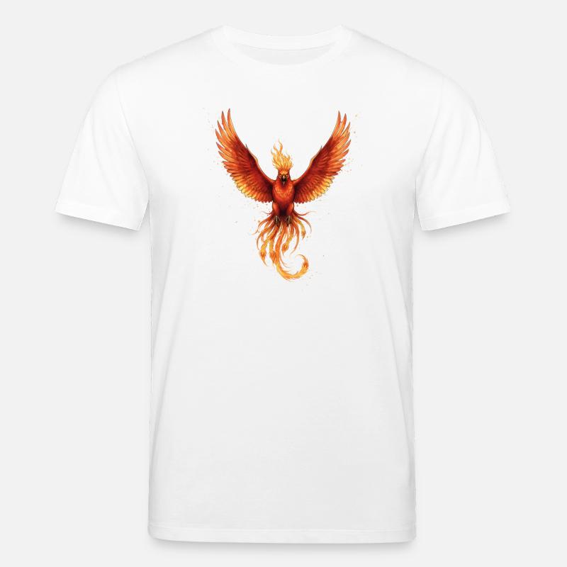 Feu Phoenix Flame Flight - T-shirt bio CREATOR Stanley/Stella Unisexe - blanc