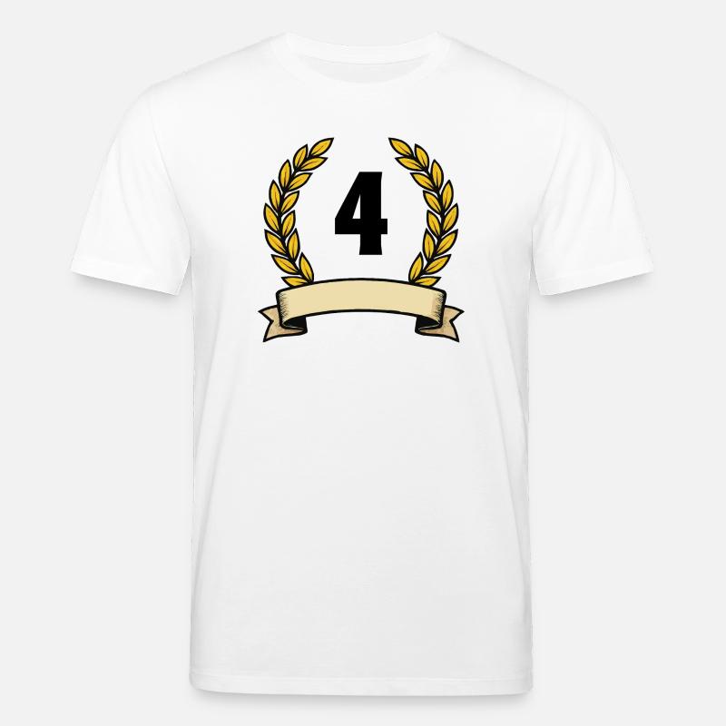 Couronne de laurier doré 4 - T-shirt bio CREATOR Stanley/Stella Unisexe - blanc