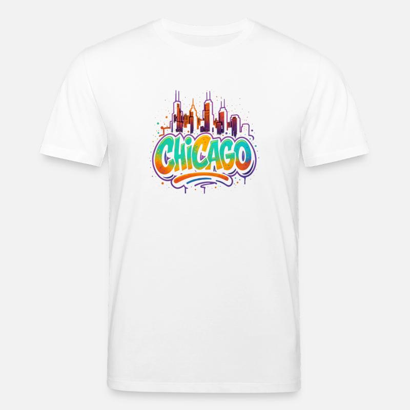 Chicago Graffiti Skyline - Stanley/Stella Unisex Bio-T-Shirt CREATOR  - Weiß