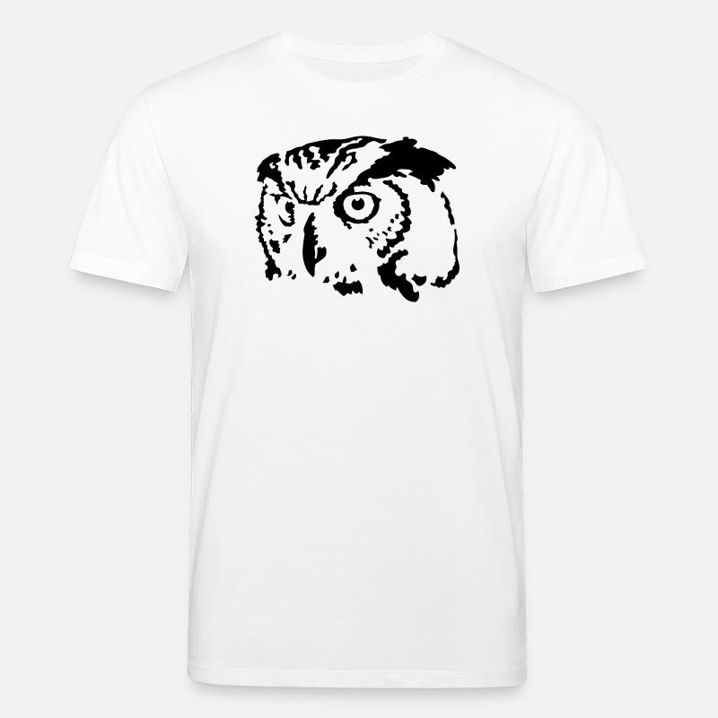 Eule - Stanley/Stella Unisex Bio-T-Shirt CREATOR  - Weiß