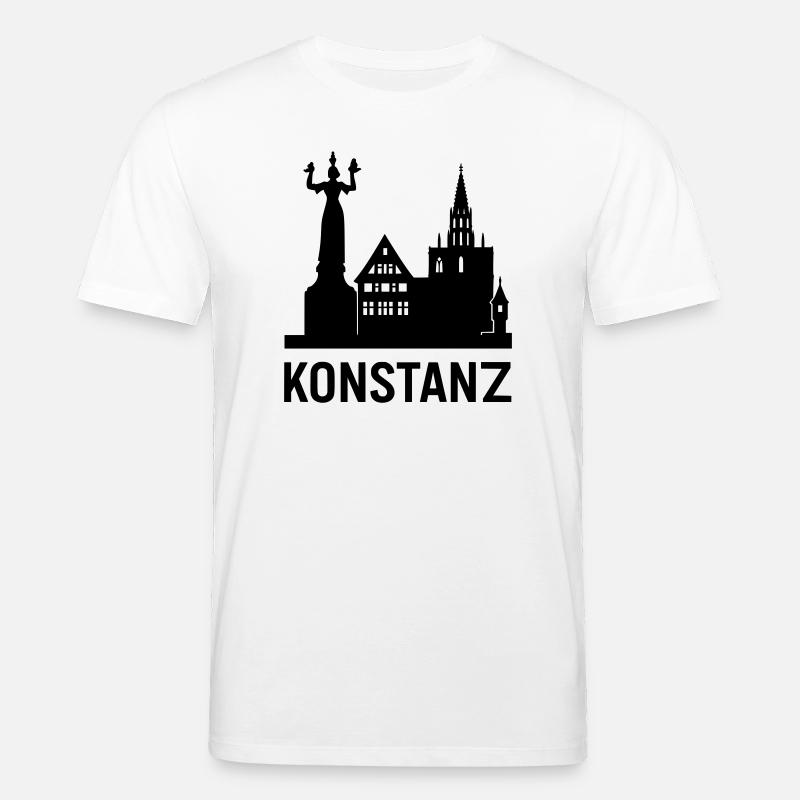 konstanz bodensee silhouette - Stanley/Stella Unisex Bio-T-Shirt CREATOR  - Weiß