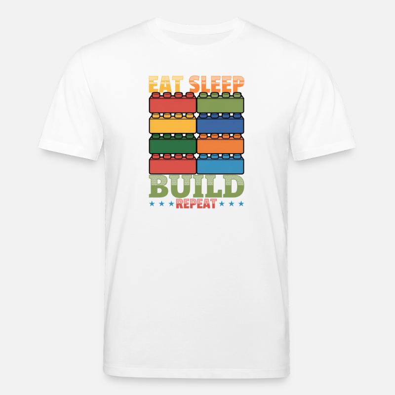 Building Blocks Kids Brick Builder - Stanley/Stella Unisex Bio-T-Shirt CREATOR  - Weiß