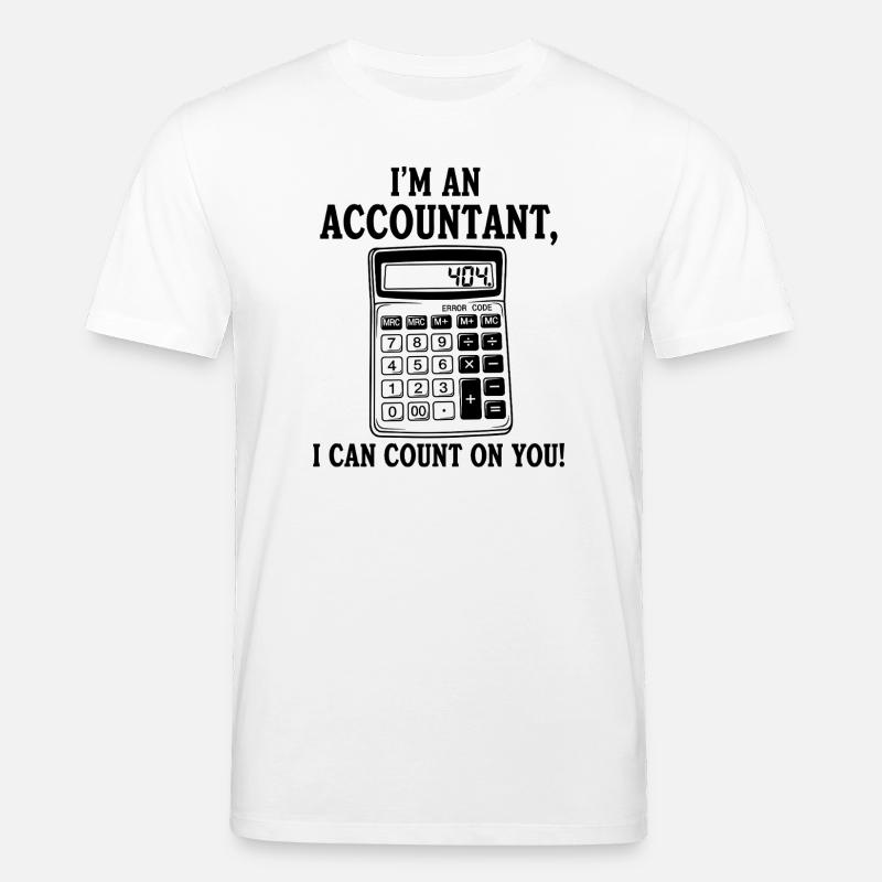 Graphique du comptable Comptez sur vous - T-shirt bio CREATOR Stanley/Stella Unisexe - blanc