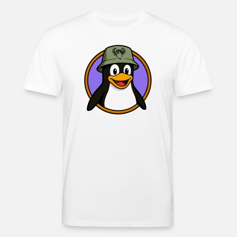 Tux Linux + GNU Hut - Stanley/Stella Unisex Bio-T-Shirt CREATOR  - Weiß