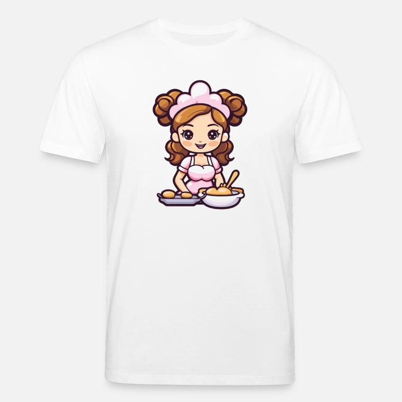 Backfee Fee Backen Kochen - Stanley/Stella Unisex Bio-T-Shirt CREATOR  - Weiß